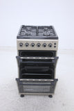 BlueFlame DG5402XPZU 50 cm Freestanding Gas Cooker With Double Cavity Oven - Silver