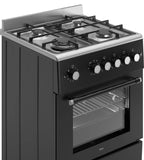 Ferre F6TS40GF - IBL - W 60cm Freestanding Gas Cooker With Wok Burner and Turbo Fan - Ferre Cooker