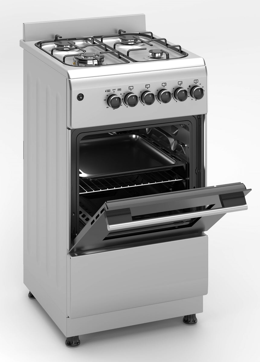 Gar Cooker Ferre F5N40G2-X3 50x60cm Freestanding Gas Cooker With Wok Burner