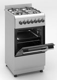 Ferre F5N40E3-X3 50x60cm Freestanding Dual Fuel Cooker with Wok Burner