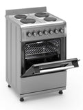 Ferre F6TX04EF-IN - 60cm Freestanding Electric Cooker With Turbo Fan - Thermostat - Stainless Steel
