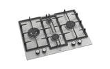 Ferre ED071W - 65cm Built-in Gas Hob - 4 Burners - Cast Iron Pan Supports - Stainless Steel Body