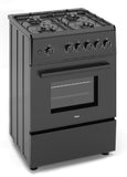 Ferre F6TS40G2-BL 60cm Freestanding Gas Cooker - Matte Black
