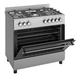 Ferre F9S50E7-X3-IN 90cm Dual Fuel Range Cooker With Double Turbo Fan & 5 Burner(1 Wok) - Stainless Steel