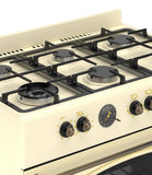 Ferre F9S60E7-CR-RETRO 90cm Dual Fuel Range Cooker With Double Turbo Fan & 6 Burner(1 Wok) - Cream