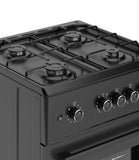 Ferre F6TS40G2-BL 60cm Freestanding Gas Cooker - Matte Black
