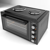 Ferre 4550X-HP  - 45L Turbo Mini Oven With 2 Plate - Black