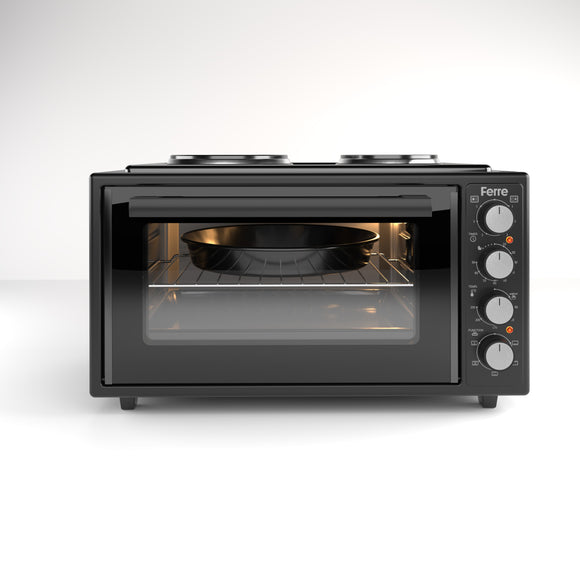 Ferre 4550X-HP  - 45L Turbo Mini Oven With 2 Plate - Black