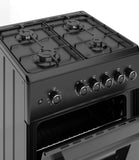 Ferre F6TS40G2-BL 60cm Freestanding Gas Cooker - Matte Black