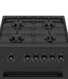 Ferre F6TS40G2-BL 60cm Freestanding Gas Cooker - Matte Black