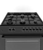 Ferre  F9S60G2-BL 90cm Gas Range Cooker With 6 Burner(1 Wok) Gas Hob - Matte Black