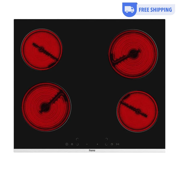 Ferre MS261 - 60cm Built-in Ceramic Hob - Black
