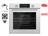 Ferre QXDMD 642 CB - 60cm Electric Built-in Oven - 73L - FryArt Turbo Fan & Turbo Resistant & Grill Resistant - White