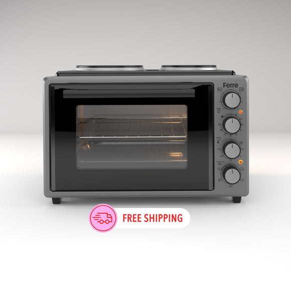 Ferre 3550X-HP  - 35L Turbo Mini Oven With 2 Plate - Grey