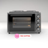 Ferre 3550X-HP  - 35L Turbo Mini Oven With 2 Plate - Grey