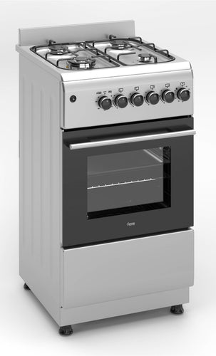 Ferre F5N40G2-X3 50x60cm Freestanding Gas Cooker With Wok Burner
