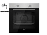 Ferre 60cm Electric Built-in Oven & 60cm Gas Hob & 50cm SilentArt Integrated Cooker Hood