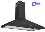 Ferre PH900-PBL 90cm Pyramid Hood Black - 500 m³/h