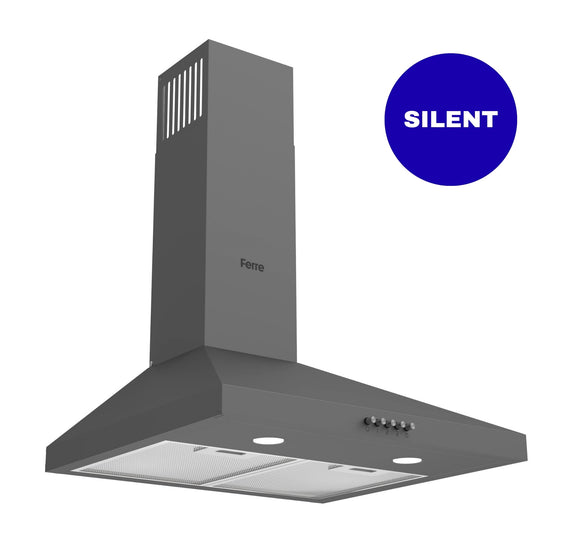 Ferre PH500-INV-PGR 50cm SilentArt Pyramid Chimney Hood - Grey