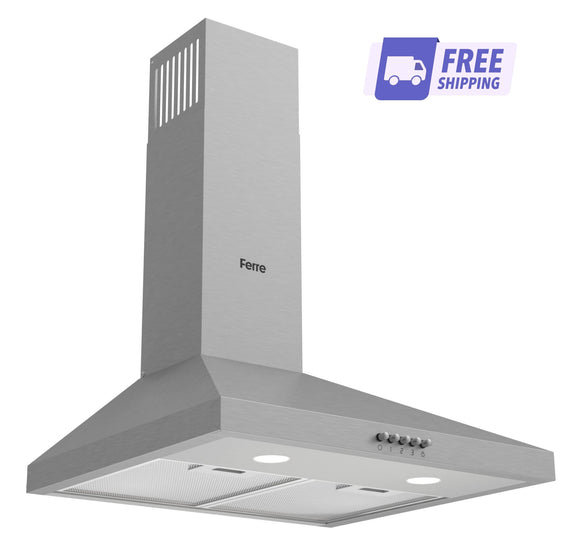 Ferre PH500-PSS 50cm Pyramid Hood - Stainless Steel