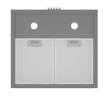 Ferre 90cm Dual Fuel Range Cooker & 50cm Pyramid Chimney Hood Pack - Anthracite - Grey