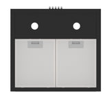 Ferre PH500-INV-PBL 50cm SilentArt Pyramid Chimney Hood - Black