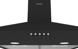 Ferre PH500-INV-PBL 50cm SilentArt Pyramid Chimney Hood - Black