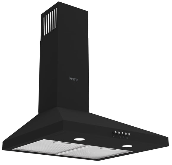Ferre PH500-PBL 50cm Pyramid Chimney Hood - Black