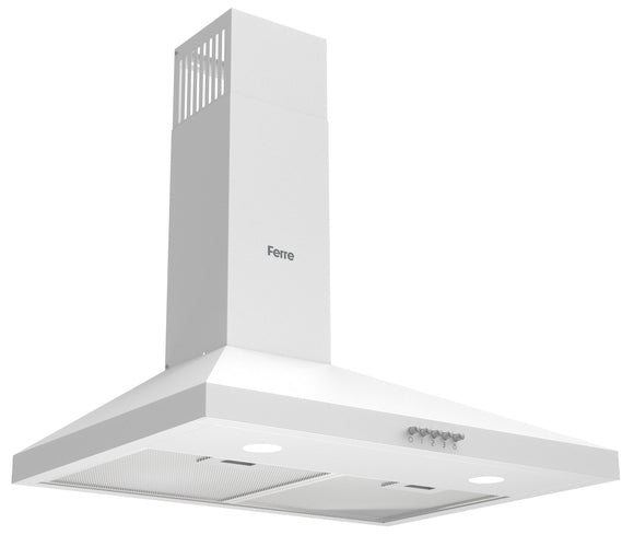Ferre PH600-PWH 60cm Pyramid Chimney Hood - White