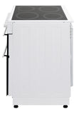 BlueFlame KCF 2200.50 SMF 50 cm VitroCeramic Freestanding Electric Cooker With Double Cavity Oven - Turbo Fan - White