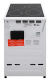 BlueFlame KCF 1000.50 50 cm VitroCeramic Freestanding Electric Cooker - White