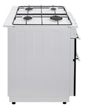BlueFlame KTF 2200.50 GSF 50 cm Freestanding Dual Fuel Cooker With Double Cavity Oven - White
