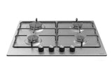 Ferre 60cm Electric Built-in Oven & Gas Hob & Chimney Cooker Hood Pack - Dual Plane - Stainless Steel 2