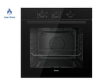 Ferre QGDMD 77DT1 CS - 60cm Built-in Gas Single Oven - 69L - Fan & Grill Function - Black