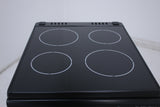 BlueFlame DG5055XXVB 50 cm VitroCeramic Freestanding Electric Cooker With Double Cavity Oven - Turbo Fan - Black