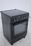 BlueFlame VG6054XXVB 60 cm VitroCeramic Freestanding Electric Cooker - Black