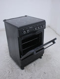 BlueFlame VG6054XXVB 60 cm VitroCeramic Freestanding Electric Cooker - Black