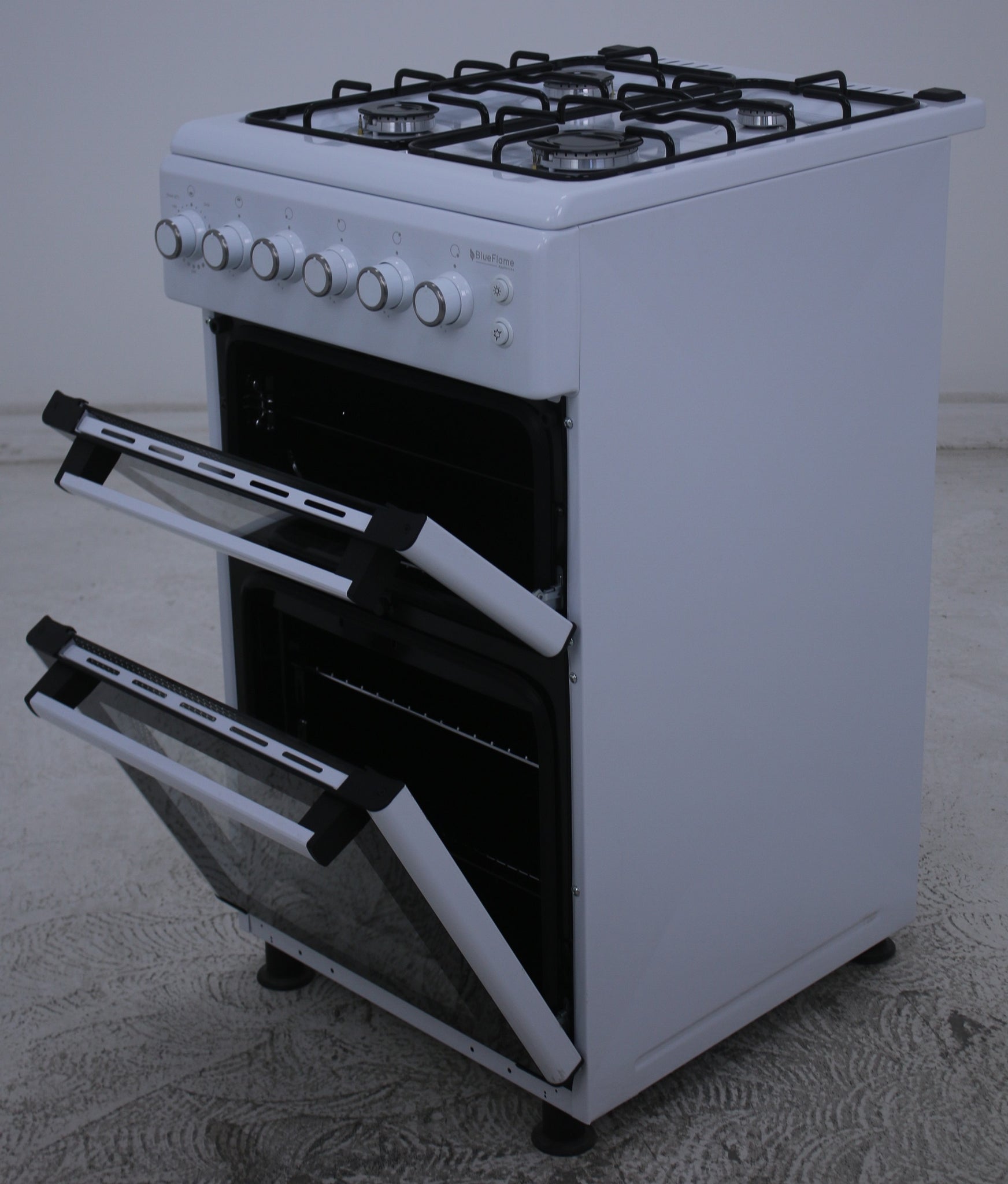 BlueFlame DG5402XPZW 50 cm Freestanding Gas Cooker With Double Cavity