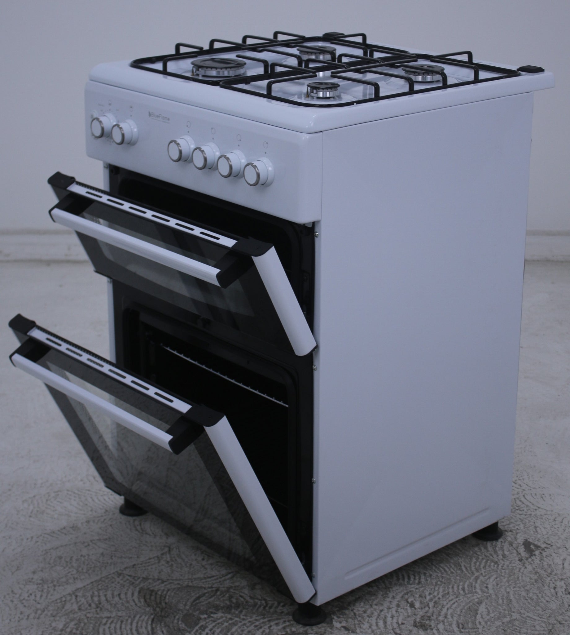 BlueFlame DG6402XPZW 60 cm Freestanding Gas Cooker With Double Cavity