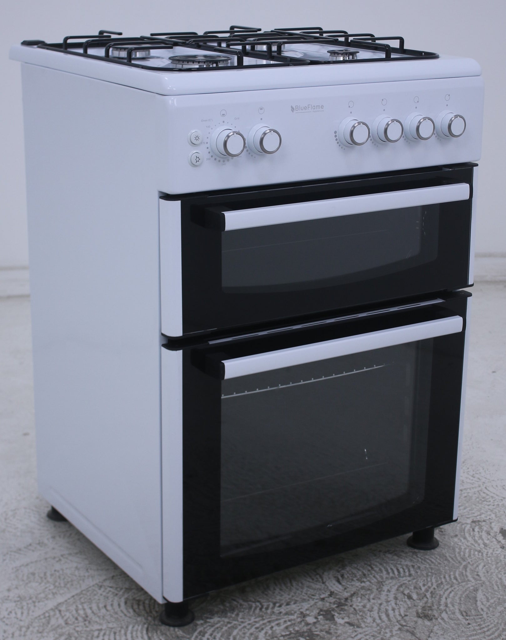 BlueFlame DG6402XPZW 60 cm Freestanding Gas Cooker With Double Cavity
