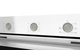 Ferre QBPRM 641 CB - 60cm Electric Built-in Oven - 68L - Turbo Fan & Turbo Resistant & Grill Resistant - White