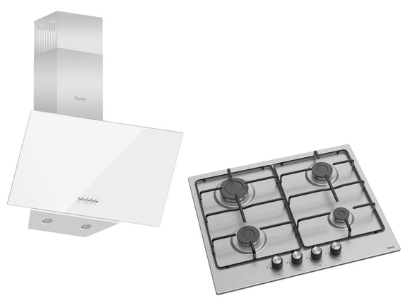 Ferre 50cm Cooker Hood & 60cm Built - in Gas Hob Pack - Ferre Cooker