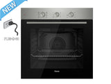 Ferre 60cm Electric Built - in Oven & Gas Hob & 50 Pyramid Cooker Hood Pack Stainless Steel - Ferre Cooker