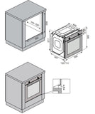 Ferre 60cm Electric Built - in Oven & Gas Hob & Chimney Cooker Hood Pack - Layered - Stainless Steel 2 - Ferre Cooker