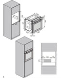 Ferre 60cm Electric Built - in Oven & Gas Hob & Chimney Cooker Hood Pack - Layered - Stainless Steel 2 - Ferre Cooker