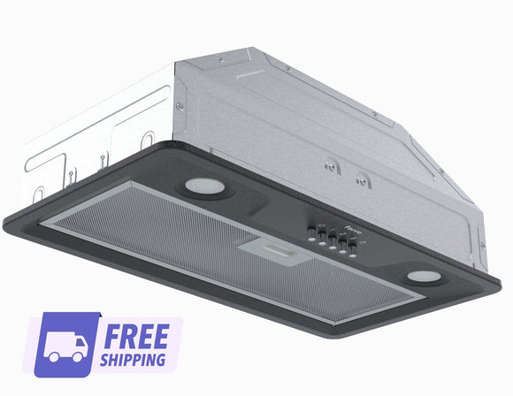 Ferre CH500P - BL 50cm Integrated Cooker Hood - Black - Ferre Cooker