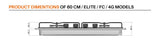 Ferre 60cm Electric Built-in Oven & 60cm Gas Hob & 50cm SilentArt Integrated Cooker Hood