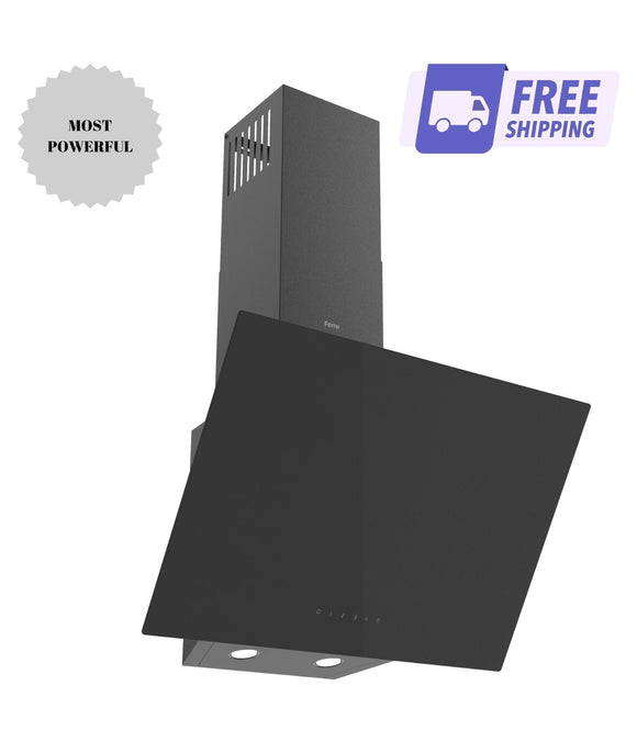 Ferre H601T - BL - 35 60cm Cooker Hood - Touch Control - Black - Extraction Rate: 650 m³/h - Ferre Cooker