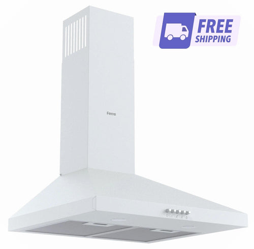 Ferre PH500 - PWH 50cm Pyramid Hood - White - Ferre Cooker
