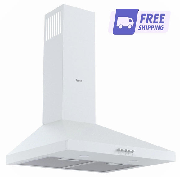 Ferre PH500 - PWH 50cm Pyramid Hood - White - Ferre Cooker